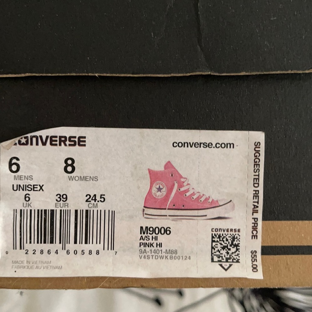 All Pink High Top Converse